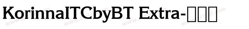 KorinnaITCbyBT Extra字体转换